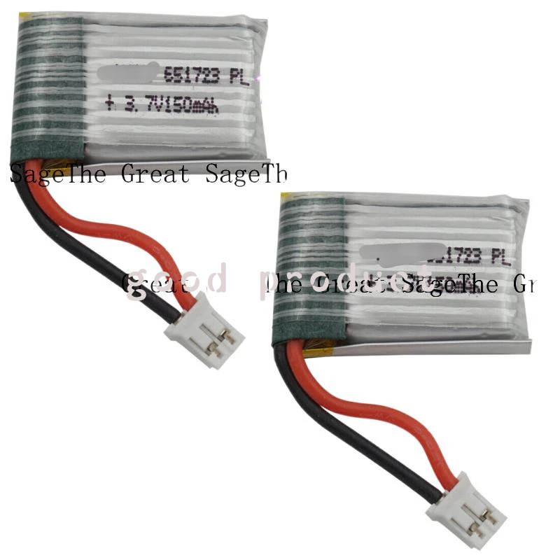 Eachine Drone E010 - แบตเตอรี่ลิเธียมโพลิเมอร์ 3.7V 150 mAh รุ่น 651723