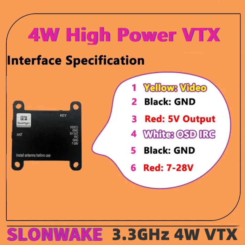 เครื่องส่งสัญญาณวิดีโอ SLONWAK - Fpv Drone Receiver บทวิจารณ์และราคา
