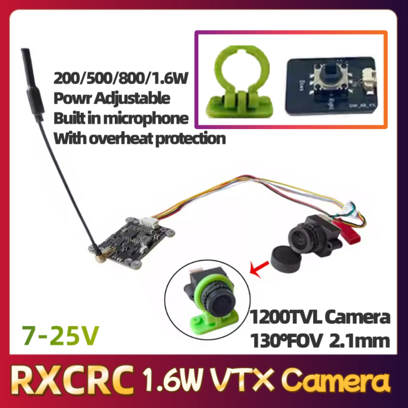 โมดูล RXCRC 5.8G 48CH 1.6W VTX - Fpv Drone Receiver บทวิจารณ์และราคา