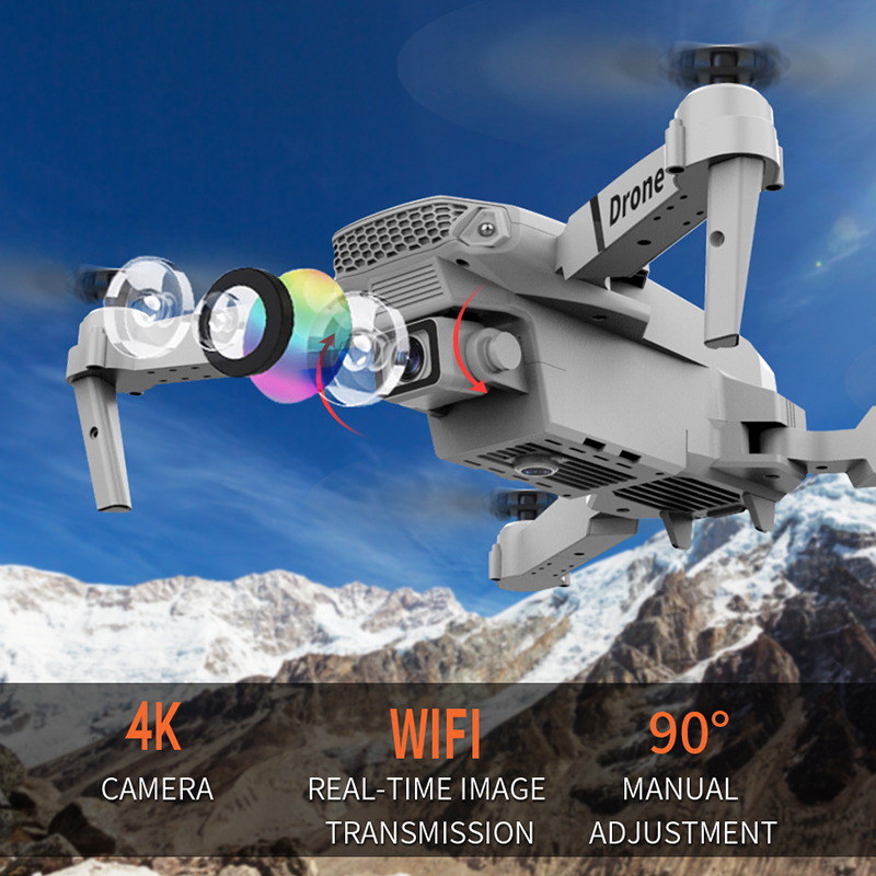 โดรนเฮลิคอปเตอร์ขนาดเล็ก E88 4 - Eachine Drone E58 บทวิจารณ์และราคา