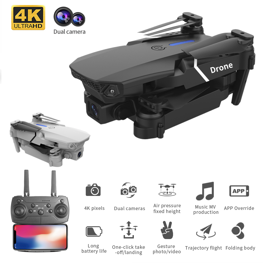 โดรนเฮลิคอปเตอร์ขนาดเล็ก E88 4 - Eachine Drone E58 บทวิจารณ์และราคา